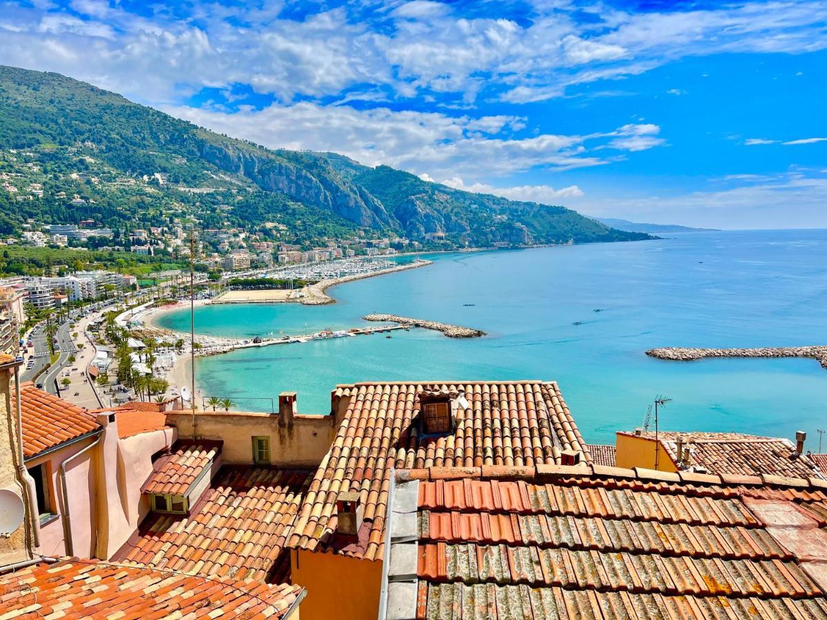 Vieux Chateau, Vue Mer Мантон Екстер'єр фото